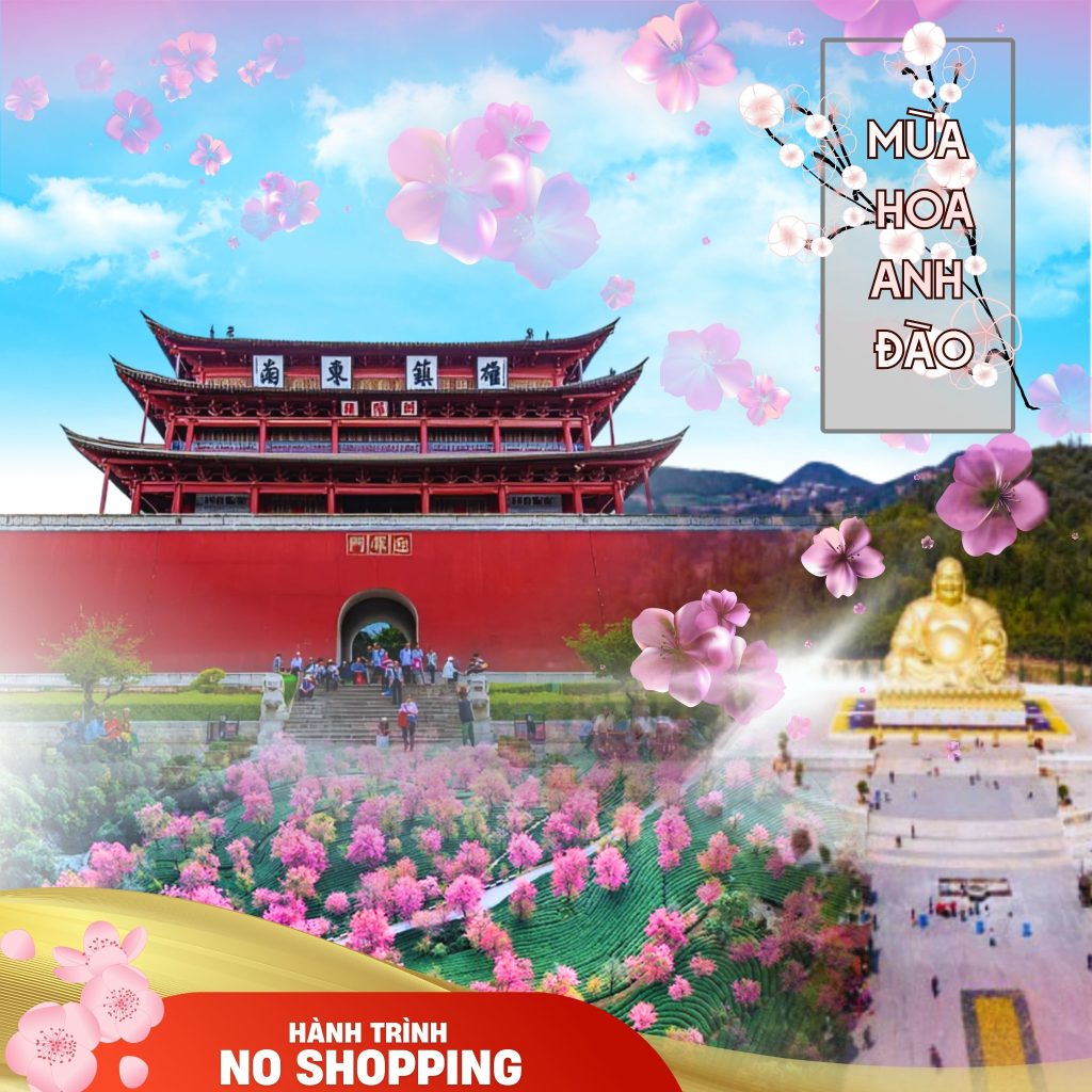 MÙA HOA ANH ĐÀO TRUNG HOA:  CÔN MINH – Y LƯƠNG – KIẾN THỦY – DI LẠC