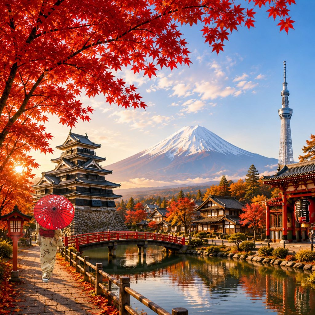 CUNG ĐƯỜNG CỔ TÍCH NHẬT BẢN: KANSAI-OSAKA-NARA-GIFU-SHIRAKAWA GO-NAGANO-YAMANASHI-TOKYO-NARITA