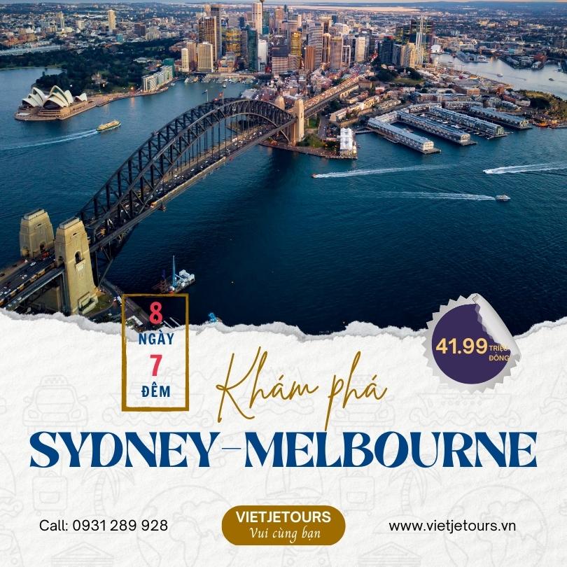 DU LỊCH ÚC: SYDNEY – MELBOURNE 8N7Đ